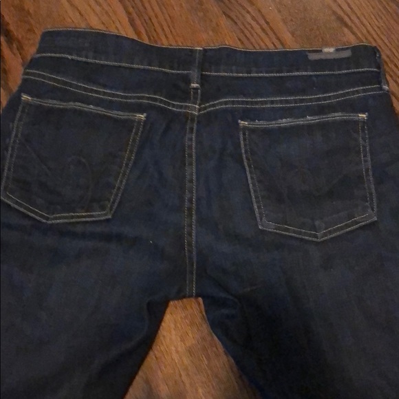 Citizens of Humanity dark denim low cut jean pants - Picture 3 of 4